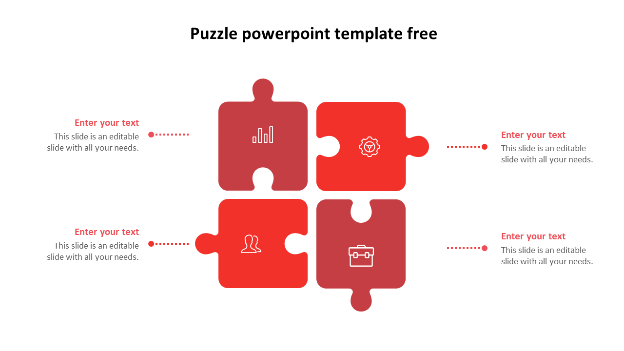 Free - Our Predesigned Puzzle PowerPoint Template Free Design
